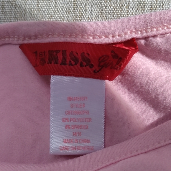 Girls love, dream, smile tee - Picture 2 of 2